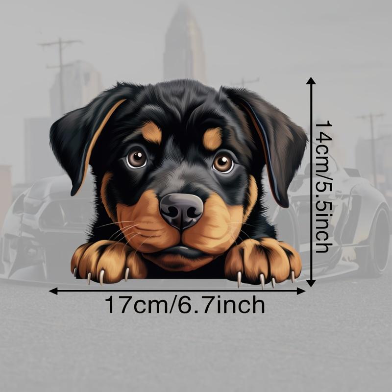 

DK124# Rottweiler Car Bumper Window Stickers For Car Truck Van Fashion Decals Vinyl Material Creative Stickers DK124-PVC-17x14cm