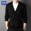 ROMON Men's 100% Pure Cashmere V-Neck Cardigan Sweater