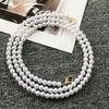 ABS Plastic Imitation Pearl Bag Chain, Crossbody Shoulder Strap