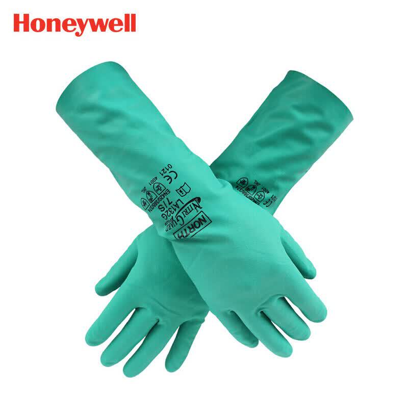 Honeywell LA132G Unlined Nitrile Chemical Protective Gloves