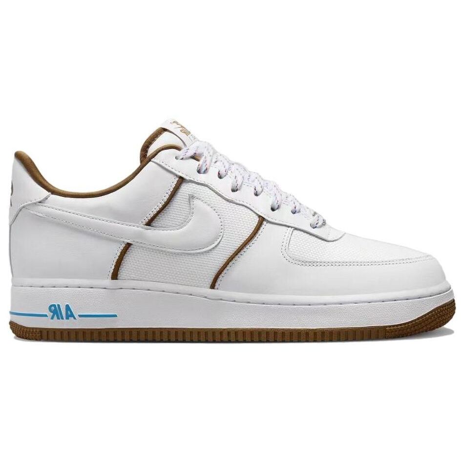 Nike Air Force 1 07 LX Weiß Hell British Tan Herren Sneaker Photo-Blau FN5757-100