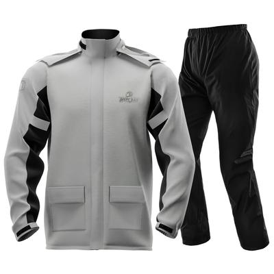 IRON JIA'S Men's Motorcycle Rainwear Set with Shoe Covers, Waterproof and Water-Repellent, Ideal for Cycling, Golf, Work, and Mountaineering