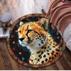 Animal Circular Rug - Office Decorative Carpet For Living Room Bedroom Door Mat Floor Rug Computer Chair Area Rug