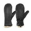 Aozhe Sheepskin Cold-proof Ski Gloves with Floor and Winter Waterproof Fleece Thickened Outdoor Snow Board Gloves