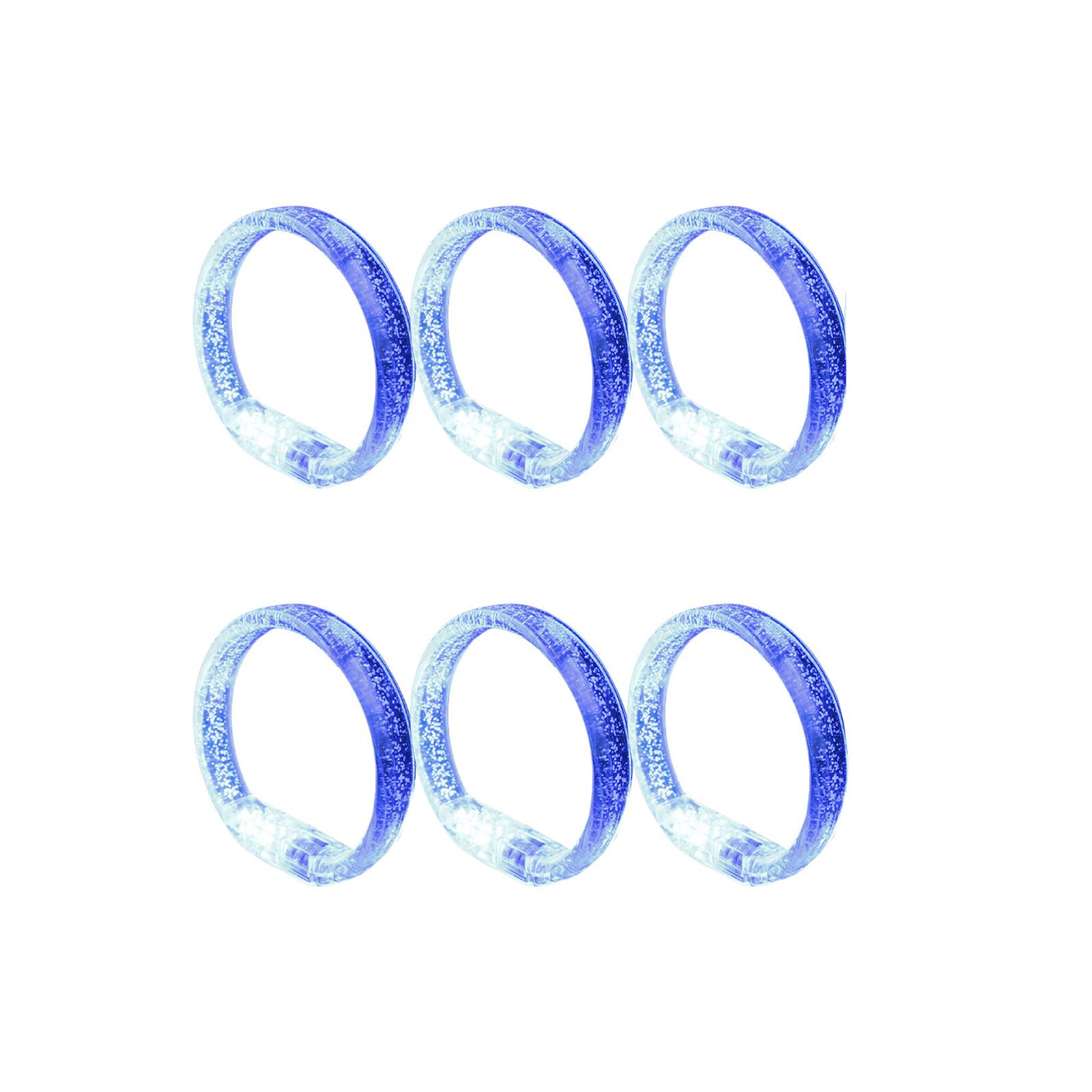 

Светодиодные светящиеся браслеты Пластиковые Разноцветные для музыкальных фестивалей и вечеринок по случаю дня рождения Элегантные аксессуары для вечеринок синий