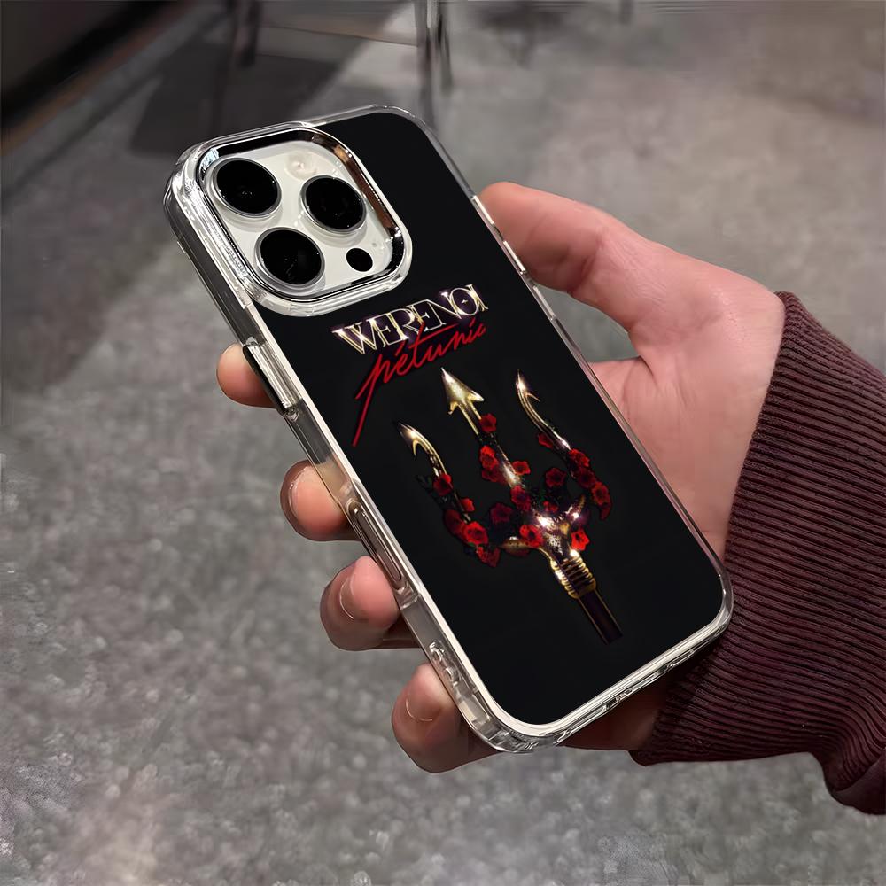 Rapper W-Werenoi Handyhülle Für IPhone 17 Air 16 E 15 14 13 12 11 Plus Pro Max Galvanisiert Transparent Weiche Hülle