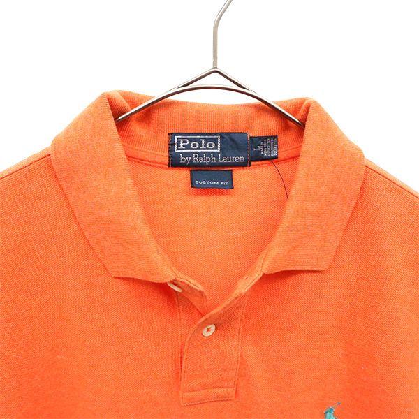 unused Polo by Ralph Lauren Short sleeve Polo shirt L Orange Men's Used