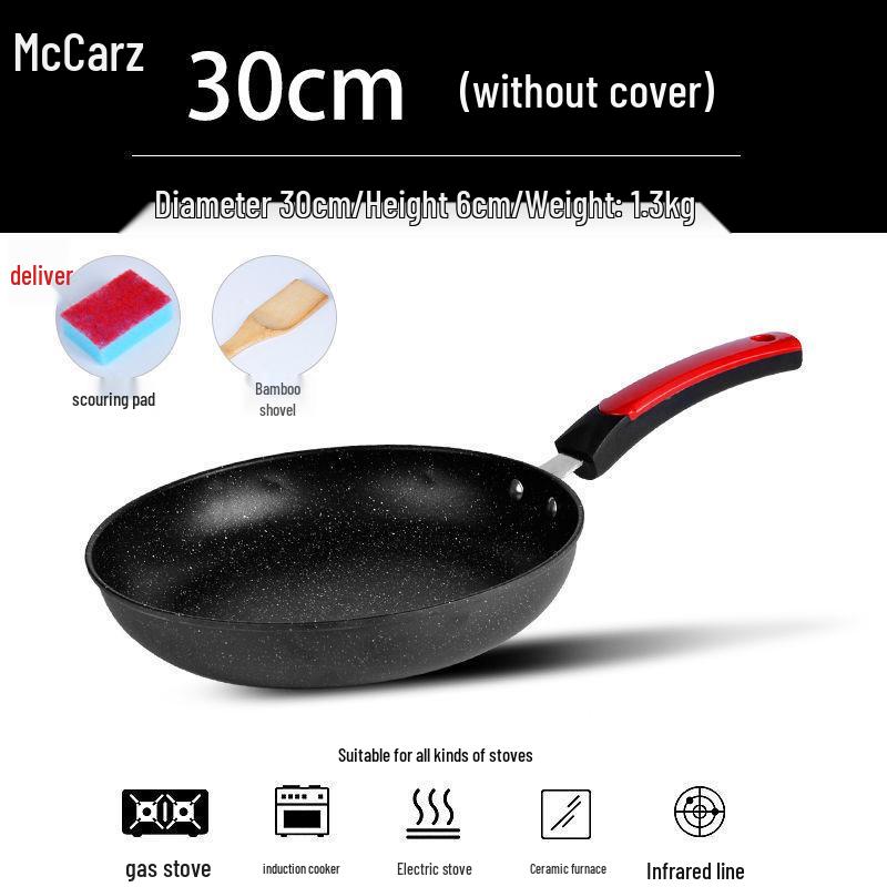 Maifan Stone Non-Stick Fry Pan for Eggs and Steak, Gas Stove & Induction Cooker Compatible, Crepe-Ready.