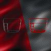 Real Carbon Fiber Compact Disc Panel Car Interior Accessories Cover Sticker Automotive Trim For Honda Civic 2003-2005