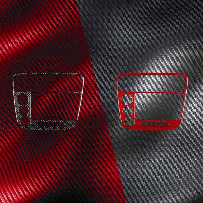 Real Carbon Fiber Compact Disc Panel Car Interior Accessories Cover Sticker Automotive Trim For Honda Civic 2003-2005