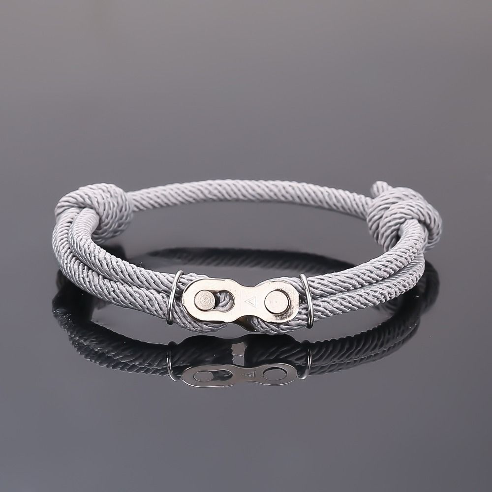 Multiple Colour Bicycle Chain Bracelet Stainless Steel Men Punk Rock Wristband