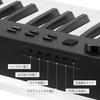 Garvee 88-Key Digital Piano, Foldable, Compact, Lightweight, MIDI Compatible, Acoustic Piano-Size Keyboard, 128 Voices, Rechargeable, Includes Pedal,