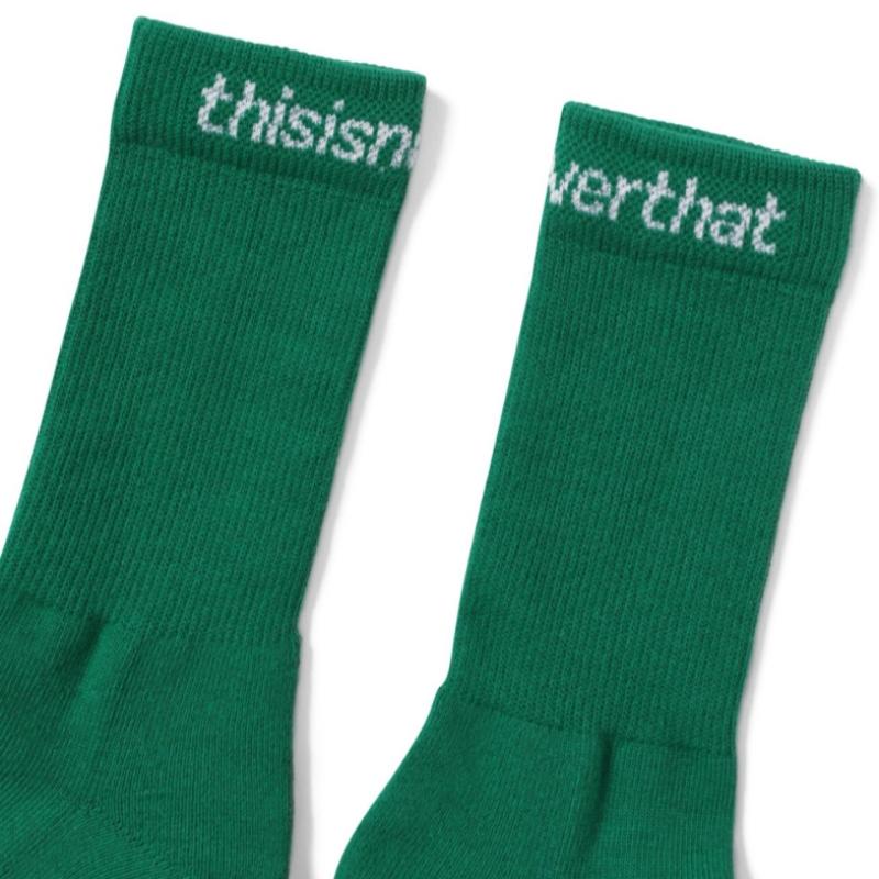 Thisisneverthat Sp Logo Socks 3pack Green