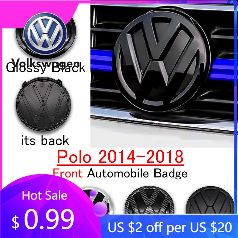 2026 חם עבור פולקסווגן VW 1 יח' עבור פולקסווגן פולו סמל רכב לוגו עבור 2014 2015 2016 2017 2018 לוגו רכב 122 מ"מ מכסה מנוע קדמי