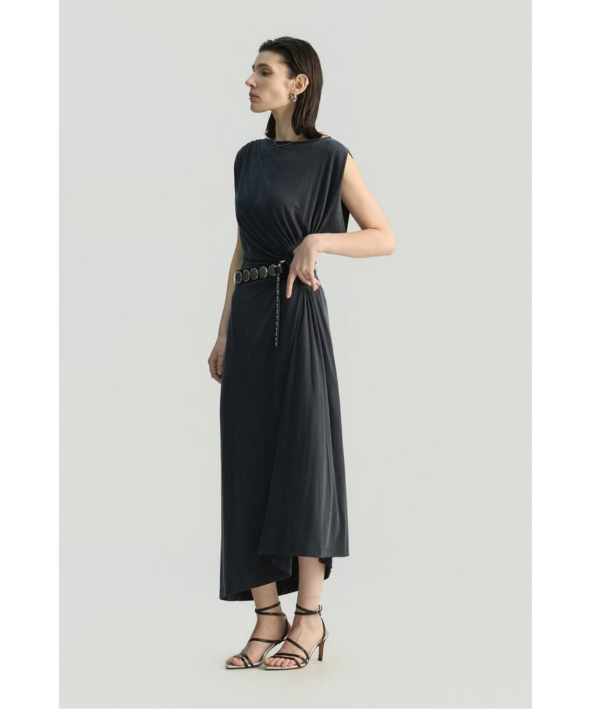 IROWOMEN Keallee Drape Soft Jersey Dress Iodam26110Bkx