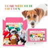SHARLOVY Dog Rattle Animal Dog Stuffed Toys, Cute Dog Chew Toys Puppy Teething Toys, Pet Toys for Small and Medium Dogs, Soft Dog Toys, Shaggy Dog
