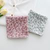 18 Flower Cotton and Linen Small Square Scarf Silk Scarf Women's Spring and Autumn Summer Korean Small Fresh Korean Version Literary Scarf Headband 