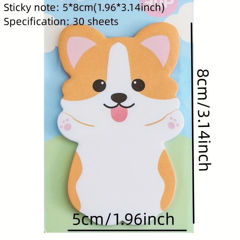Vibrant Cartoon Animal Sticky Notes Pad - Colorful, Adorable, and Fun Stationery for Students, Teachers, and Office Use - Perfect for Note-Taking, J