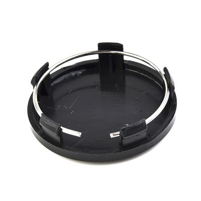 4 pezzi 60mm Coprimozzo Centrale Ruota Veicolo ABS Nero Argento Universale Coprimozzo Ruota Auto Protezione Copertura Cerchione Pneumatico
