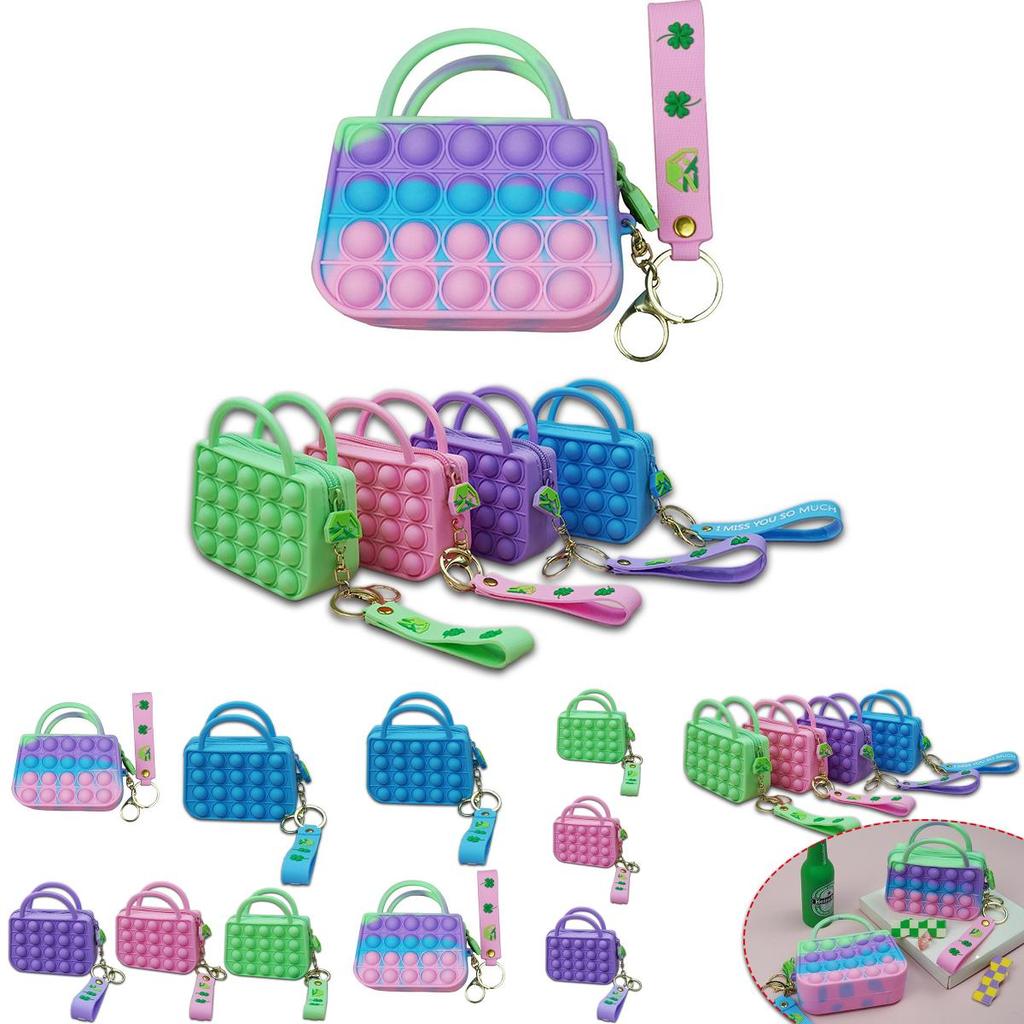 Vibrant Pop It Pouch Bag With Soft Bubble Design For Stress Relief And Storage