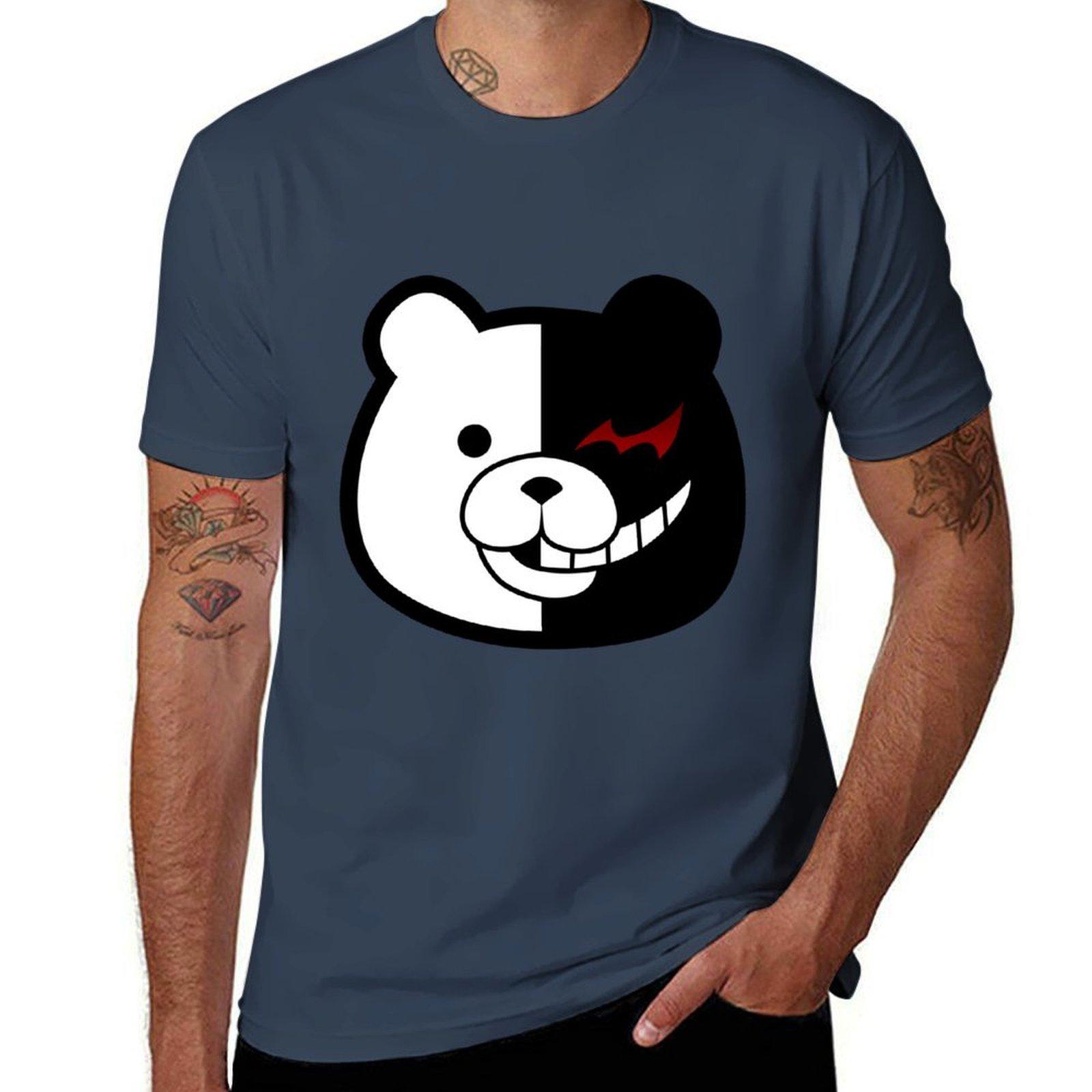 Monokuma Tshirt Breathable Basic Cotton Tshirt S