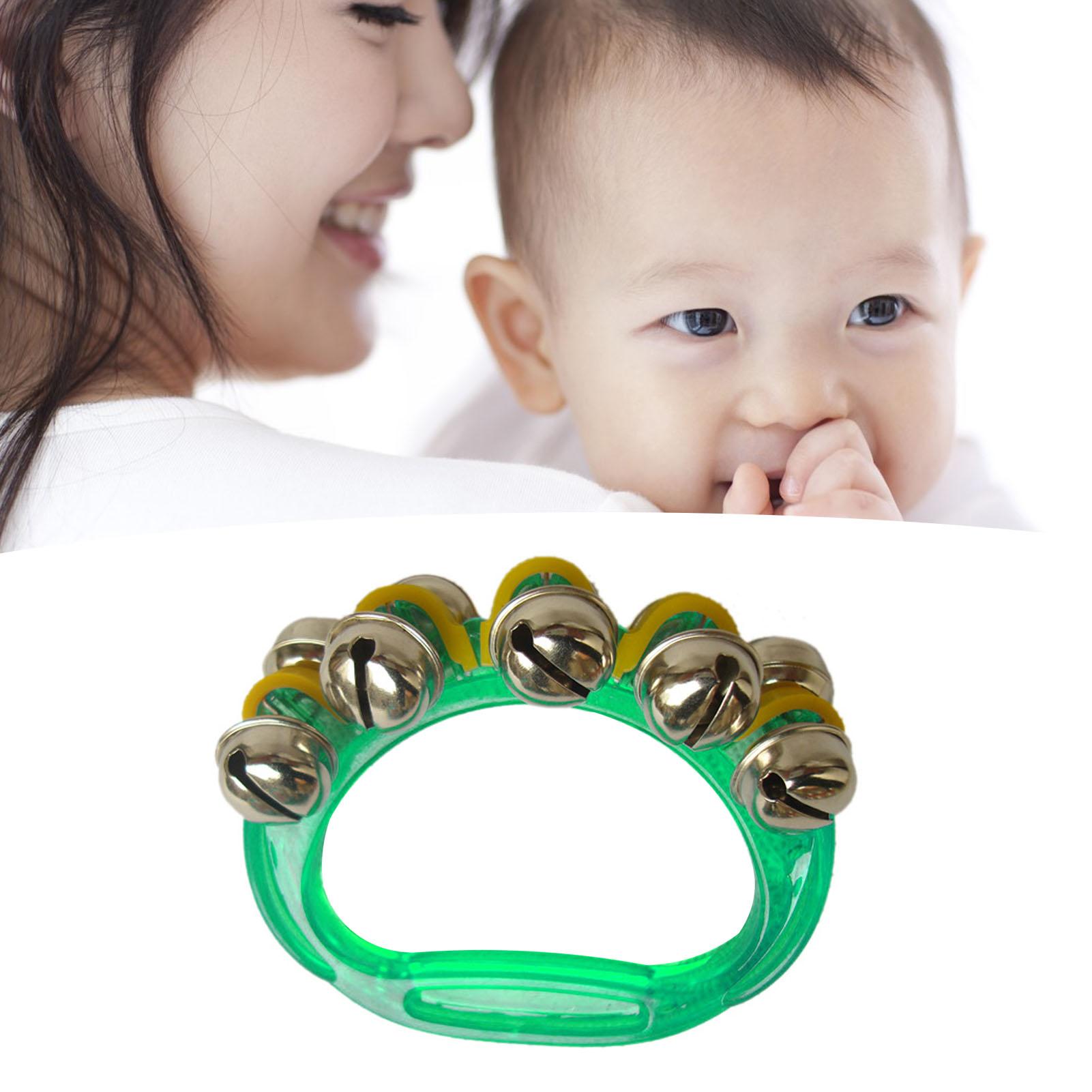 

Группа запястный колокольчик ручной лодыжечный звон пластиковый прозрачный детский музыкальный ударный инструмент ранний зелёный