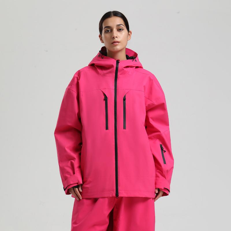 Men's and Women's Ski Jacket Snowboard Coat Waterproof Winter Baggy Snow Jackets with Hood Windproof Warm Insulation Outdoor Sports Skiing Jackets