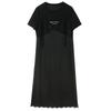 Sancai 2026 Spring Faux Two-Piece Short Sleeve Dress