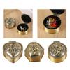 Box with Earring Holder Made of Zinc Alloy Decorative Pattern, Suitable for Storing Jewelry.