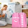 Kordelzug-Wäschesack Groß Maschinenwaschbar Reise Wohnheim Schmutzwäsche Aufbewahrungssack für Mama Wäsche-Organizer