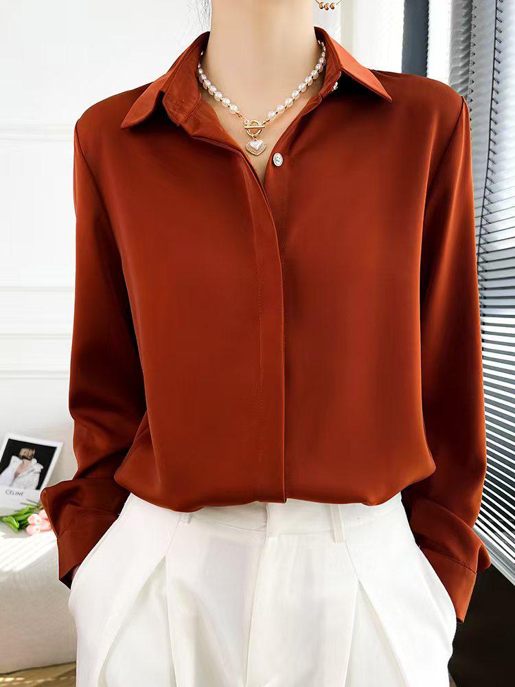 

Профессиональная женская формальная рабочая рубашка с длинным рукавом белого цвета - Коллекция весна/лето 2025 M 52.5-60 kg