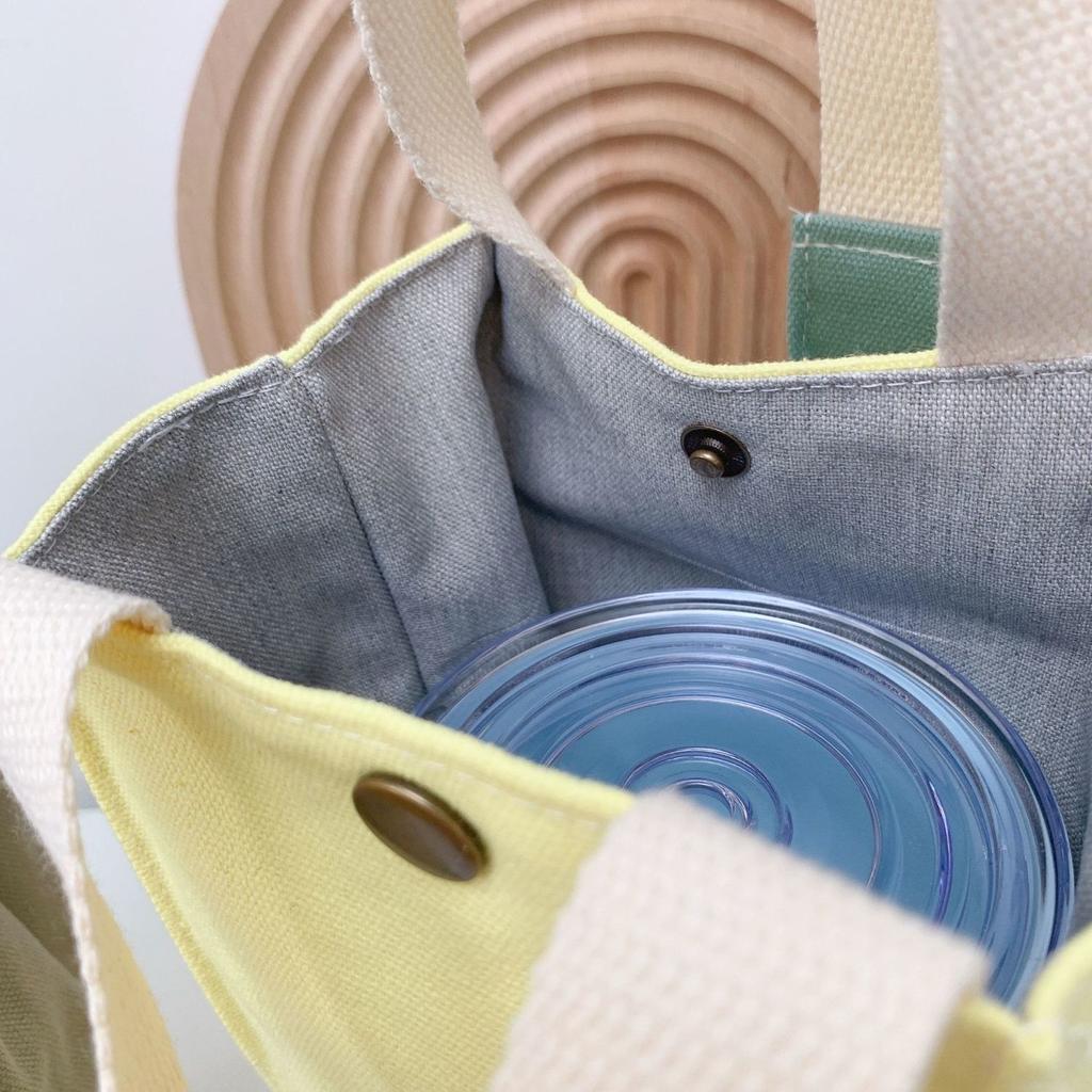 Color Canvas Water Bottle Holder Carry Bag Coffee Cup Storage Sleeve Cover Handbags Mobile Phone Umbrella Hand Bags Accessories