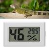 Haustier-Reptilien-Hygrometer, eingebettetes Aquarium-Thermometer mit großer Digitalanzeige, weiß