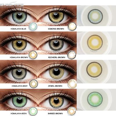 Augenkontaktlinsen 2 Stück/Paar HIMALAYA Farbkontaktlinsen Augenfarbe Kosmetische Farbkontaktlinsen Schönheit Augen Make-up
