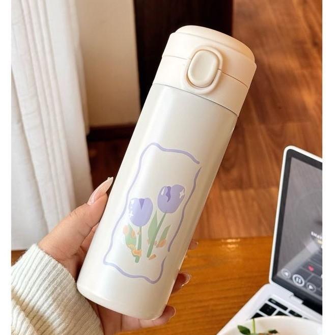 Sanrio Strawberry Bear Insulated Flask With Bouncing Lid For Kids And Students
