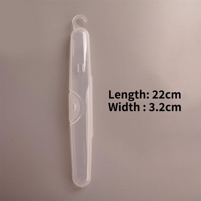 Portable Dustproof Toothbrush Storage Box Outdoor Travel Transparent Plastic Toothbrush Holder Toothpaste Storage And Organizer