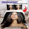 Personalizza Foto Personalizza la tua foto Set Biancheria da Letto Copripiumino Traspirante con Federe Decorazione per la Casa Regalo di Compleanno