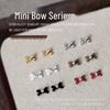 Gold & Silver 3D Rhinestone Bowknot Nail Art Jewels (5pcs)