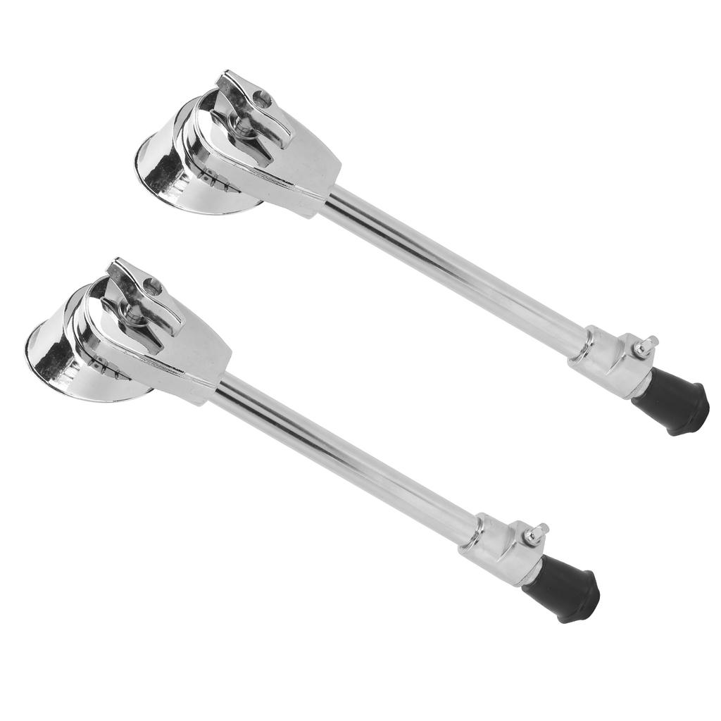Pair Bass Drum Leg with Fixed Bracket Anti‑Rust Stable for Percussion Instrument