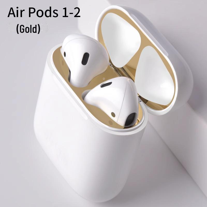 

Металлическая наклейка Pro для Airpods 2-го и 3-го поколения — пылезащитная, ультратонкая AirPods 1st/2nd Gen