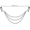 Adjustable Pressure Clips Clamps Jewelry Non Piercing Nipple Rings With Metal Chain