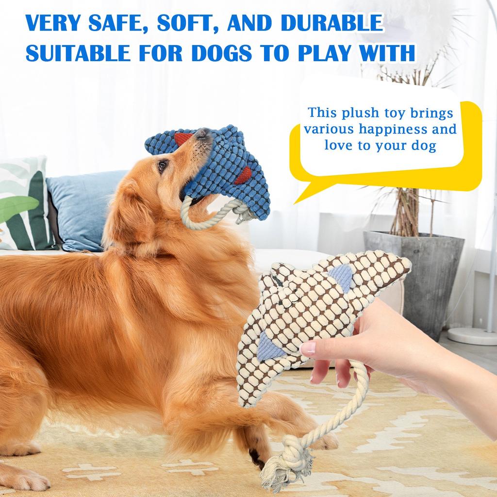 Indestructible Dog Toys, Interactive Dogs Toy Chew Toy, Indestructible Squeaky Dog Toys, Soft Plush Animal Playthings For Playing Trainin