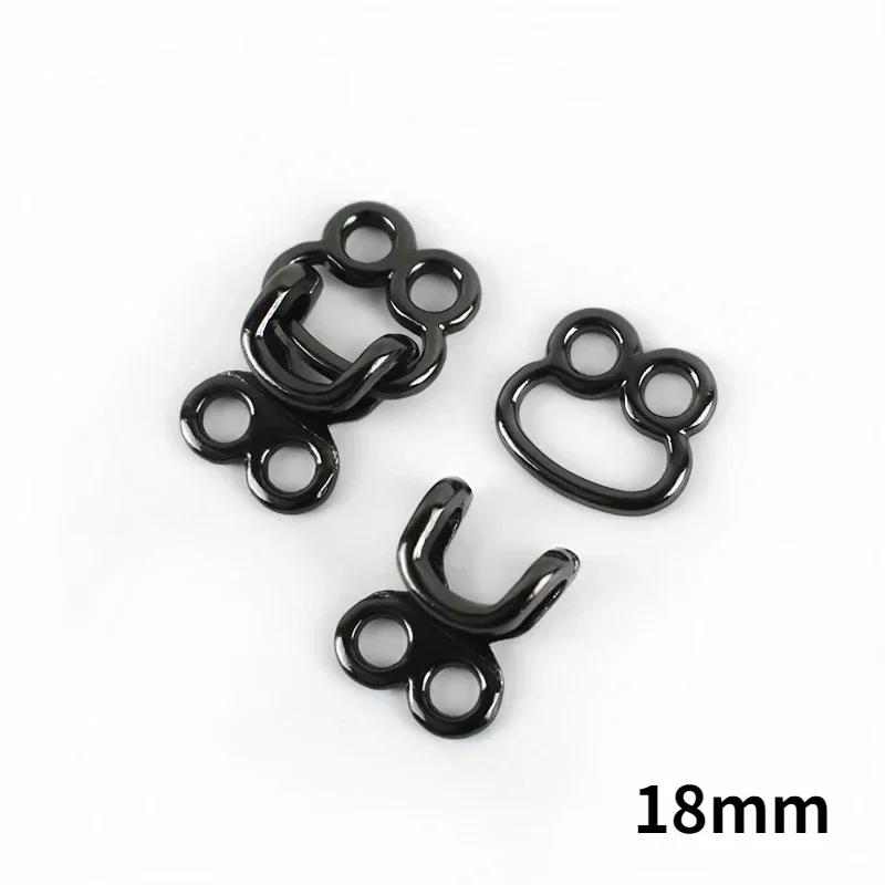 20Sets 18-27mm Metal Invisible Garment Hook Jeans Pants Skirts Adjust Clasp Decoration Buttons DIY Sewing Crafts Accessories