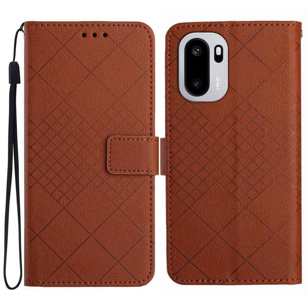For OnePlus 15R 5G Case Wallet Imprint PU Leather Flip Folio Phone Cover