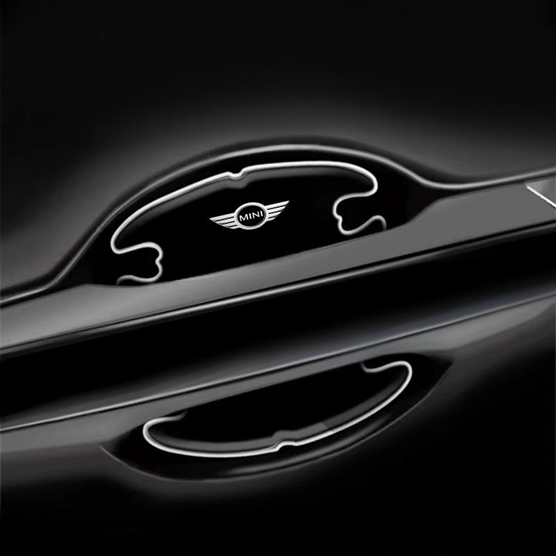4PCS Transparent Car Door Anti-collision Protector Bumper Strip Sticker For BMW Mini Cooper F54 F55 F56 R56 R60 SONE Roadster Clubman Coupe