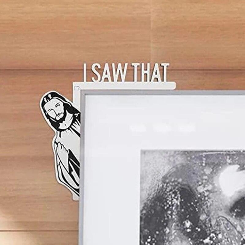 Jesus Door Frame Decoration Ornament, Creative Door Corner Decoration, Scene Decoration, Room Decoration, Home Decoration