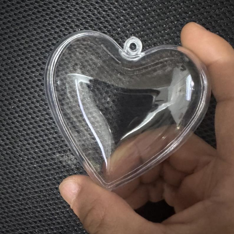 Clear Plastic Hanging Ball Ornament - Openable, Round, for Christmas & Kindergarten Decorations