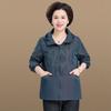 Plus Size Windbreaker Jacket for Moms - Spring & Autumn Loose Fit for Middle-aged & Elderly Women.