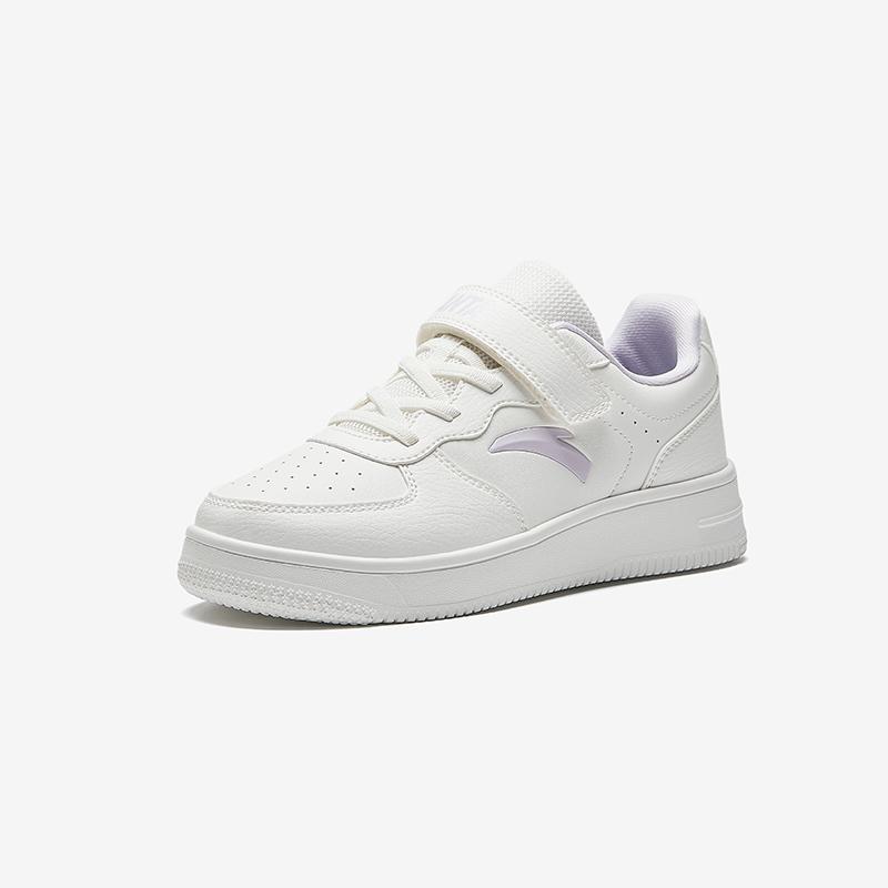 Anta Fashionable Comfortable White Sneakers Non-Slip Wear-Resistant Lightweight Shock Absorption Low-Top Kids Skate Shoes Kids sneaker A22448088-2