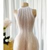 Women Sexy Fishnet Cover Up Without Bikini Hollow Out Bodycon Dress See Through Beachwear Summer Women'S Swimwear Ds493